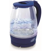 Чайник электрический Великие Реки Дон-1 1.8л. 1850Вт прозрачный/синий корпус: стекло/пластик (ДОН-1 СИНИЙ)
