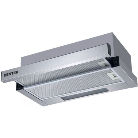 Вытяжка встраиваемая Centek CT-1840-60 серый управление: кнопочное (1 мотор)