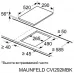 Индукционная варочная поверхность Maunfeld CVI292MBK2 черный