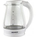 Чайник электрический Supra KES-1856G 1.8л. 1500Вт белый/прозрачный корпус: стекло/пластик