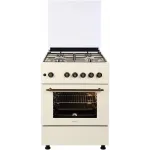 Плита Газовая Nordfrost GG6061Y бежевый (металлическая крышка) реш.сталь
