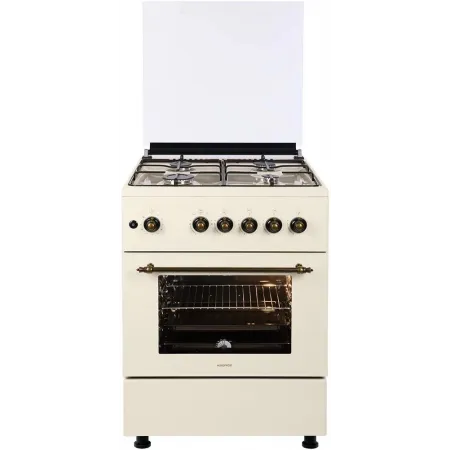 Плита Газовая Nordfrost GG6061Y бежевый (металлическая крышка) реш.сталь