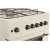 Плита Газовая Nordfrost GG6061Y бежевый (металлическая крышка) реш.сталь