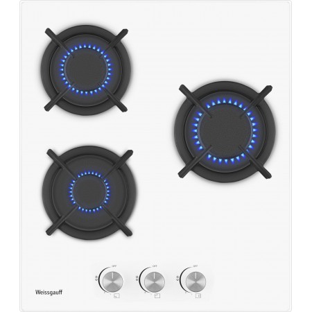 Газовая варочная поверхность Weissgauff HG 430 WGH белый