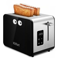 Тостер Kitfort КТ-4094 870Вт черный/серебристый