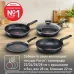 Сковорода Tefal Force 4218922 круглая 22см покрытие: антипригарное ручка несъемная (с крышкой) черный (9100048320)