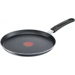 Сковорода блинная Tefal Force 4218522 круглая 22см покрытие: антипригарное ручка несъемная (без крышки) черный (9100048318)