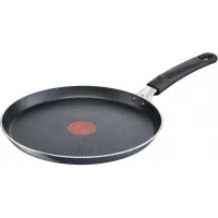 Сковорода блинная Tefal Force 4218522 круглая 22см покрытие: антипригарное ручка несъемная (без крышки) черный (9100048318)