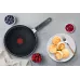 Сковорода блинная Tefal Force 4218522 круглая 22см покрытие: антипригарное ручка несъемная (без крышки) черный (9100048318)