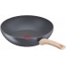 Сковорода ВОК (WOK) Tefal Natural Force G2661972 круглая 28см покрытие: Mineralia+ non-stick ручка несъемная (без крышки) серый (2100118262)