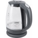 Чайник электрический Red Solution RK-G185 1.7л. 2200Вт черный корпус: стекло