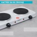 Плита Электрическая Scarlett SC-HP700S42 белый/черный чугун (настольная)