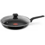 Сковорода Tefal Easy Plus 04231924 круглая 24см ручка несъемная (с крышкой) черный (9100052839)
