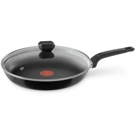 Сковорода Tefal Easy Plus 04231924 круглая 24см ручка несъемная (с крышкой) черный (9100052839)