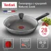 Сковорода Tefal Natural Cook 04234928 круглая 28см ручка несъемная (с крышкой) серый (9100052850)