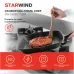 Сковорода-гриль Starwind Chef SW-CH3027GGR квадратная покрытие: Pfluon ручка несъемная (без крышки) серый