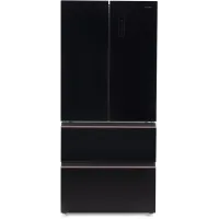 Холодильник Hyundai CM5544F 3-хкамерн. черное стекло инвертер