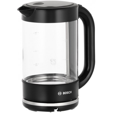 Чайник электрический Bosch TWK70B03 1.7л. 2400Вт черный корпус: стекло