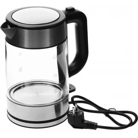 Чайник электрический Xiaomi Electric Glass Kettle RU 1.7л. 2200Вт прозрачный/черный корпус: стекло/пластик (BHR7490RU)