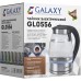 Чайник электрический Galaxy Line GL 0556 1.8л. 2200Вт нержавеющая сталь/черный корпус: стекло/металл/пластик (ГЛ0556Л)