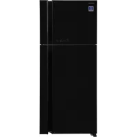 Холодильник Hitachi HRTN7489DF GBKCS 2-хкамерн. черный глянц. инвертер