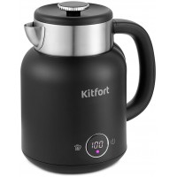 Чайник электрический Kitfort КТ-6196-1 1.5л. 2200Вт черный/серебристый корпус: металл/пластик Чайник электрический Kitfort КТ-6196-1 1.5л. 2200Вт черный/серебристый корпус: металл/пластик