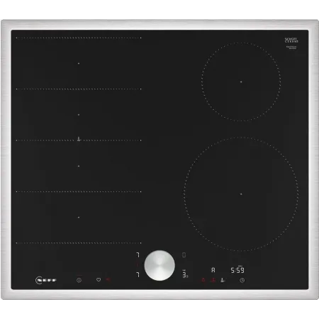 Индукционная варочная поверхность Neff T66STE4L0 черный/нержавеющая сталь