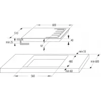 Газовая варочная поверхность Gorenje Essential GTW641AKB черный