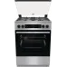 Плита Комбинированная Gorenje GKS6C70XF нержавеющая сталь (стеклянная крышка) реш.чугун