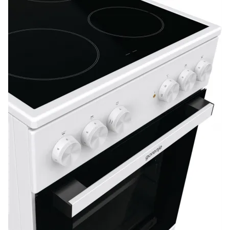 Плита Электрическая Gorenje GEC5A12WG-B белый стеклокерамика (без крышки)