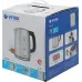 Чайник электрический Vitek 1140-VT 1.7л. 2200Вт серебристый матовый/черный корпус: нерж.сталь