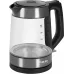 Чайник электрический Red Solution evolution RK-G20 1.7л. 2200Вт черный корпус: нерж.сталь/стекло (RK-G20)