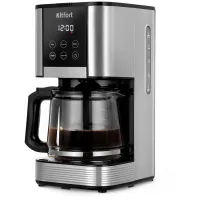 Кофеварка капельная Kitfort КТ-7222 1000Вт нержавеющая сталь/черный