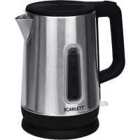 Чайник электрический Scarlett SC-EK21S23 1.7л. 2200Вт серебристый/черный корпус: металл