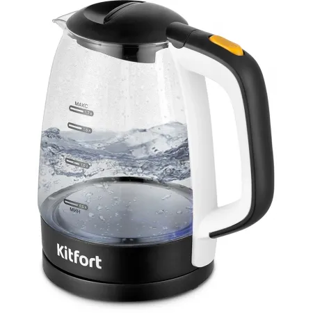 Чайник электрический Kitfort КТ-6632 1.7л. 2200Вт черный/прозрачный корпус: пластик/стекло Чайник электрический Kitfort КТ-6632 1.7л. 2200Вт черный/прозрачный корпус: пластик/стекло