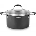 Кастрюля Rondell Stern RDS-010 3.9л. d=20см (с крышкой) т.серый