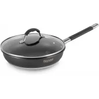 Сковорода Rondell Stern RDS-092 круглая 24см покрытие: Excalibur ручка несъемная (с крышкой) серый
