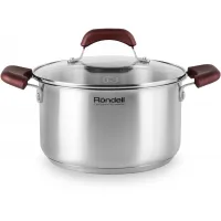 Кастрюля Rondell Bojole RDS-737 5.6л. d=24см (с крышкой) стальной