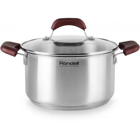 Кастрюля Rondell Bojole RDS-737 5.6л. d=24см (с крышкой) стальной