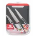 Набор ножей кухон. Rondell Urban RD-1010 компл.:4предм. разд.дос. черный/красный блистер