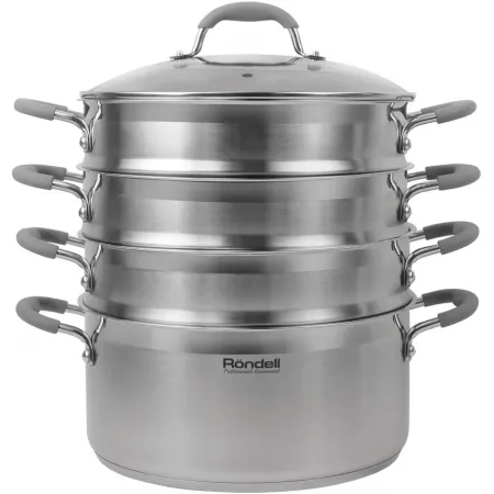 Кастрюля-пароварка Rondell RDS-1103 16.7л. d=26см (с крышкой) стальной