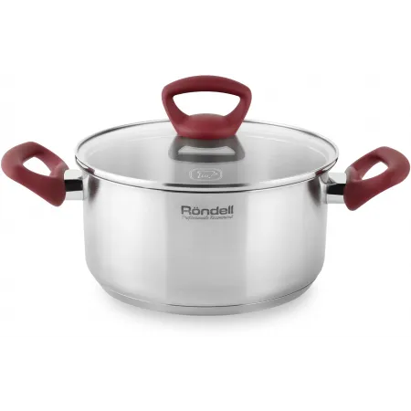 Кастрюля Rondell Heidi RDS-1113 2.8л. d=20см (с крышкой) стальной