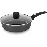 Сотейник Rondell Escurion Grey RDA-1125 4.0л. d=28см (с крышкой) серый Сотейник Rondell Escurion Grey RDA-1125 4.0л. d=28см (с крышкой) серый