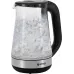 Чайник электрический Vitek VT-1181 1.7л. 2200Вт черный корпус: стекло