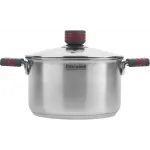 Кастрюля Rondell Stripes RDS-1280 3.4л. d=20см (с крышкой) стальной