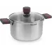 Кастрюля Rondell Stripes RDS-1280 3.4л. d=20см (с крышкой) стальной
