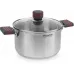 Кастрюля Rondell Stripes RDS-1280 3.4л. d=20см (с крышкой) стальной