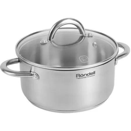 Кастрюля Rondell Point RDS-1311 2.8л. d=20см (с крышкой) стальной