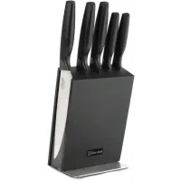 Набор ножей кухон. Rondell Katana RD-1359 компл.:6предм. с подставкой черный подар.коробка Набор ножей кухон. Rondell Katana RD-1359 компл.:6предм. с подставкой черный подар.коробка