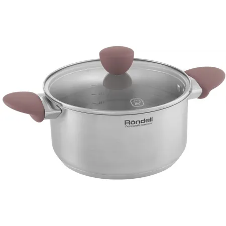 Кастрюля Rondell Bueno RDS-1587 2.8л. d=20см (с крышкой) стальной